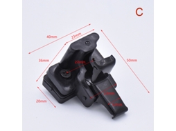 Braçadeira De Encaixe Trava Pressão Para Vidro Porta Escavadeira, 40 Mm, Carro.