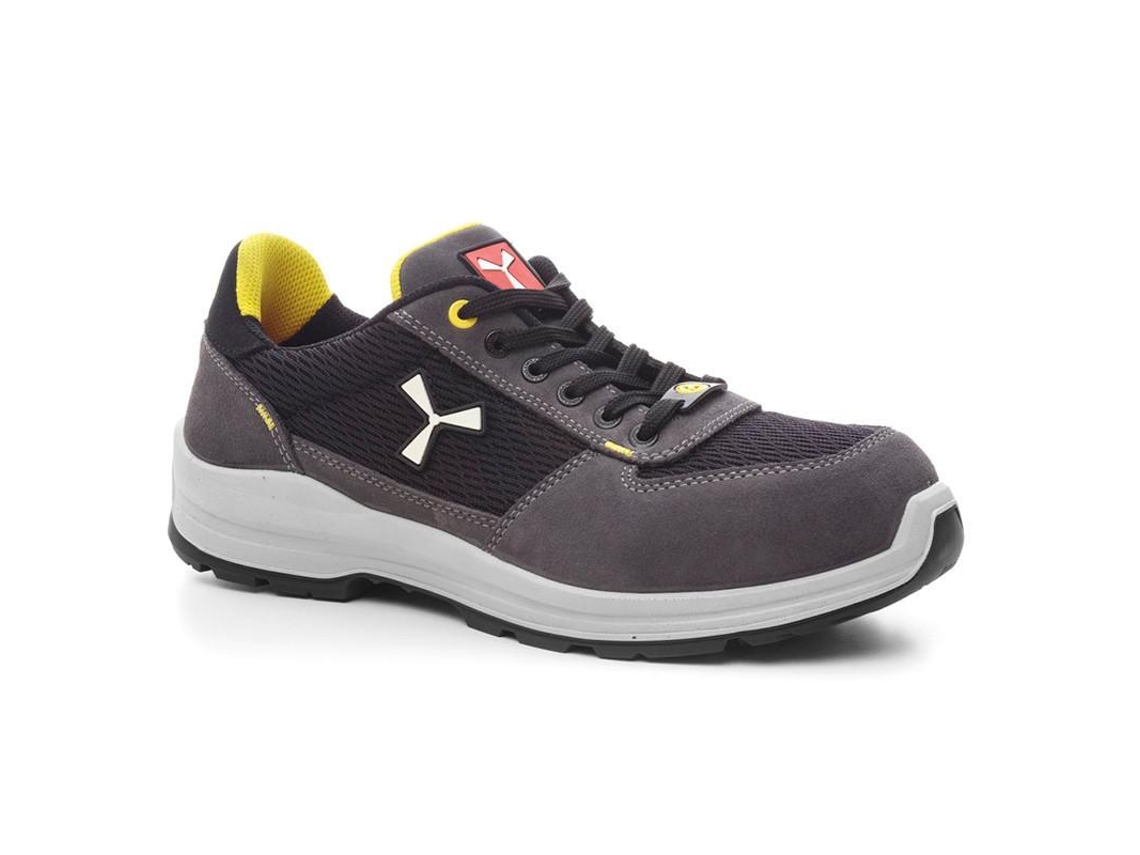 Sapato Payper Suede Cinza/Preto S1p N39 40 T/Tamanho do sapato 36