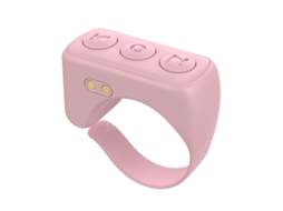 Controle Remoto Bluetooth Rosa Para Virar Páginas, Compatível Com Iphone.