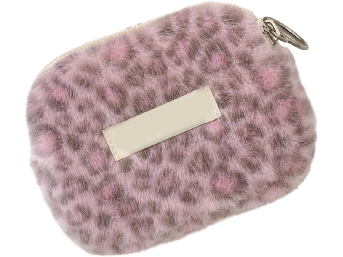 Bolsa Multifuncional De Pelúcia Com Divisórias Internas, Roxa