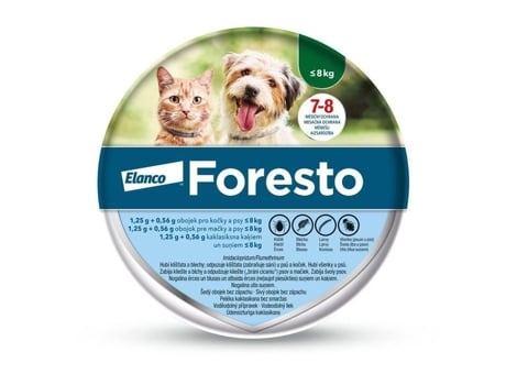 1,25 G 0,56 G Coleira Forest para cães e gatos < 8 kg/38 cm