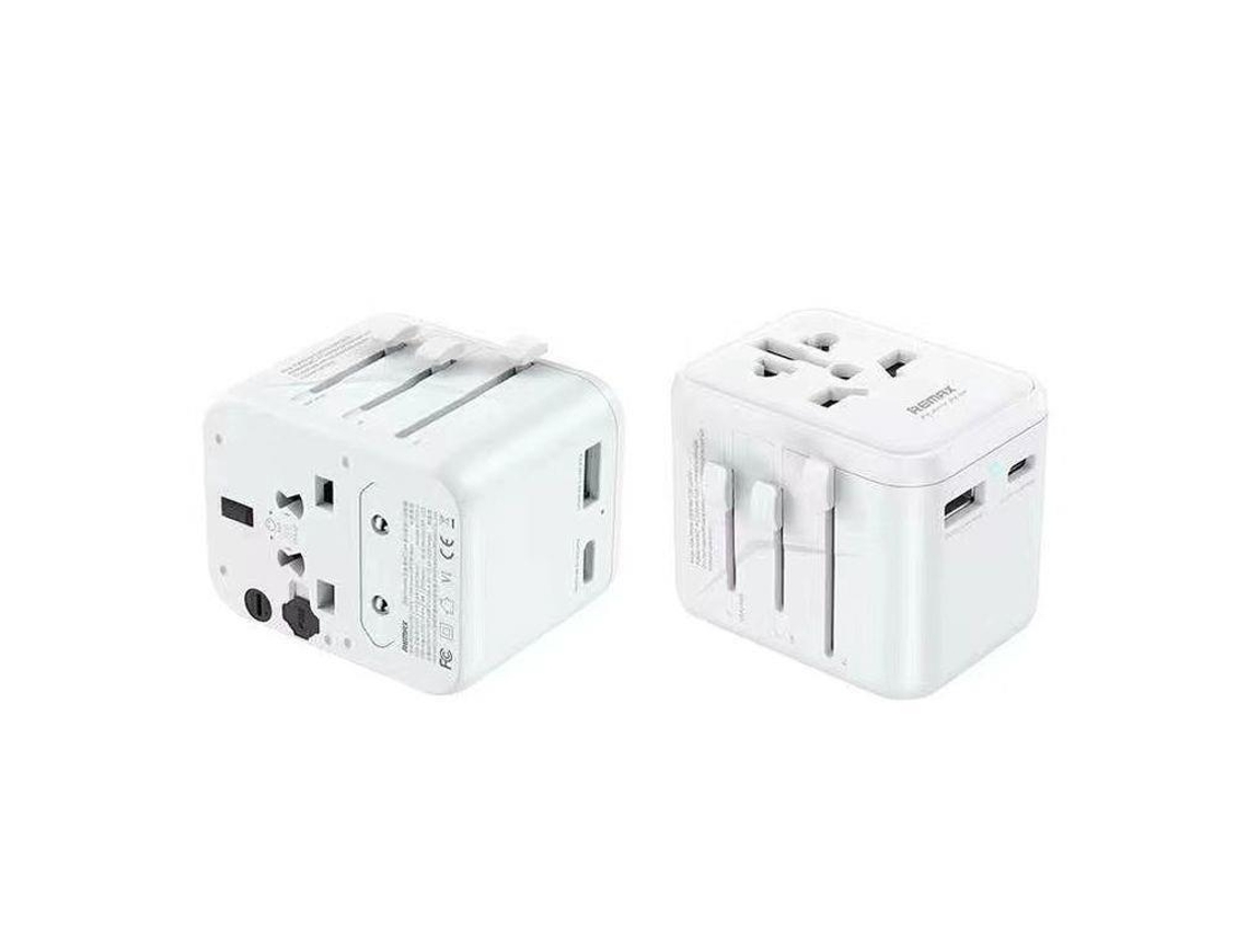 Carregador De Viagem Remax Astro Series Rp, U23 Ue/cn/eua 2.4a Branco