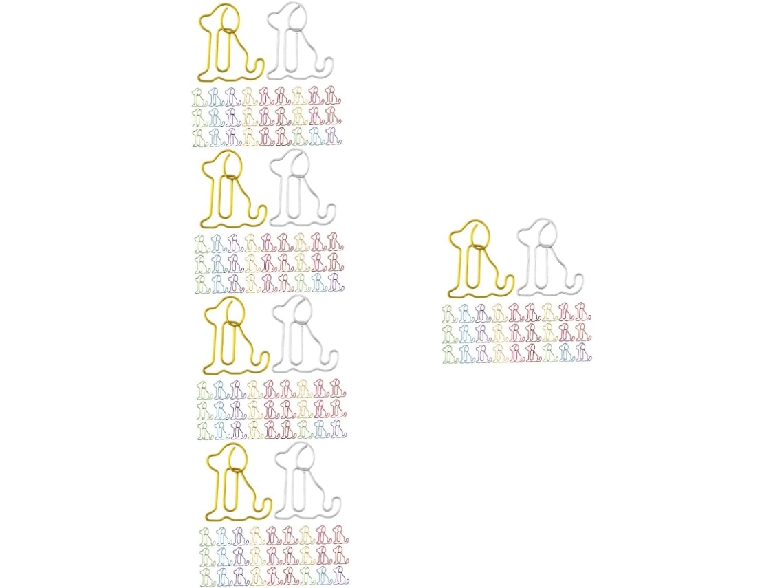 Clipes De Papel Em Formato Cachorro Da Série Osaladi 5, Porta Papéis, Mini Clipes De Cachorro, Acessórios De Mesa