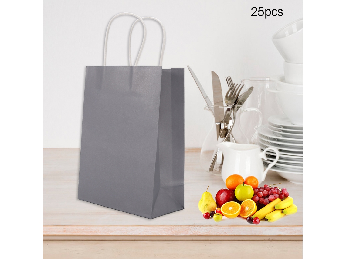 Bolsa (papel Kraft Branco, Presente De Casamento) Eoocoo