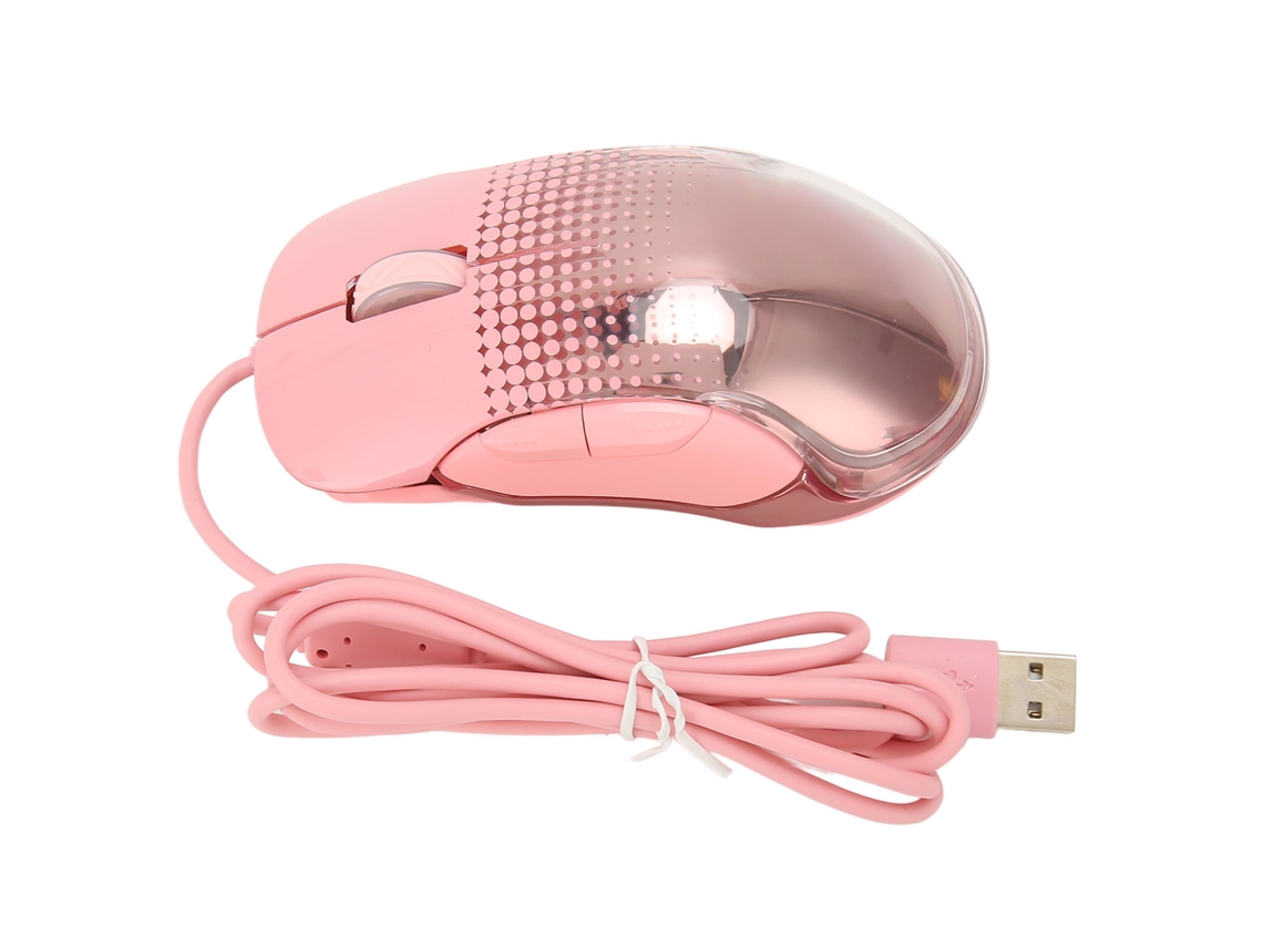 Aetheria rato de Jogo com Fio Usb Rosa Bonito Design Ergonomico 7 Velocidades Dpi para Pc