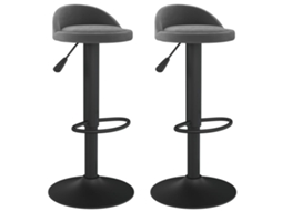 Bar Stool, Bar Stools Vidaxl Cinzeto Veludo (n/a)
