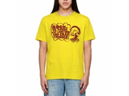 Rockinstone Rocky Movie Eat Lightning Solid Yellow Adult T-shirt Size:s