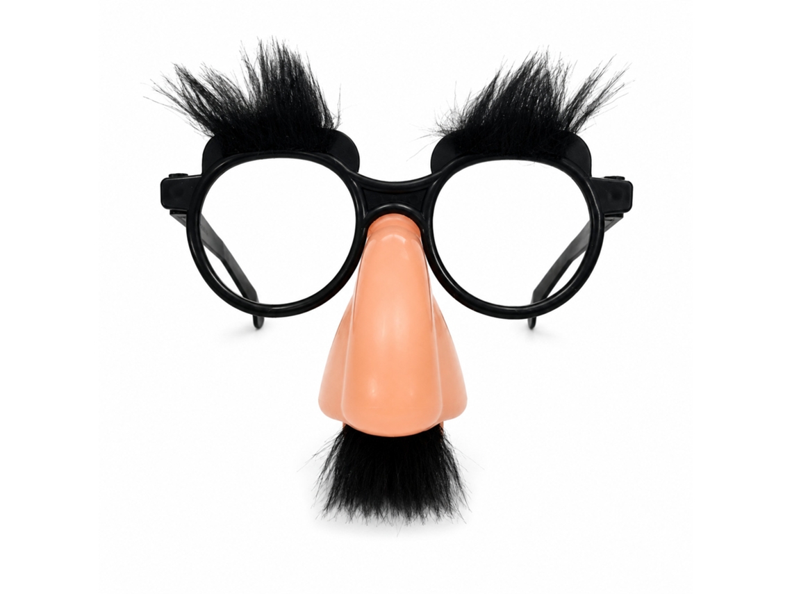 Óculos De Disfarce Com Nariz, Bigode E Sobrancelhas (preto - Halloween)