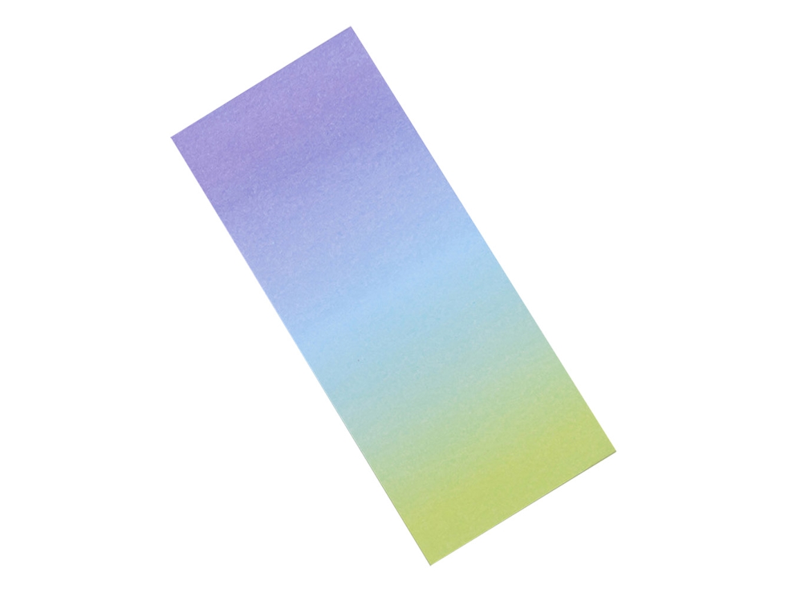 Marcador De Notas Adesivas Com Cores Em Degradê, 14.1x6cm