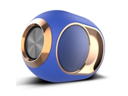 MEOIRUERY Caixa De Som Sem Fio Estéreo Bluetooth Player, Caixa De Som Bluetooth Ovo Dourado Com Subwoofer Potente E Portátil