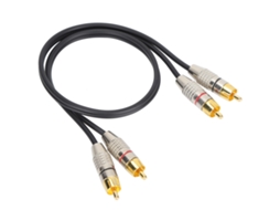 Cabo de áudio Mali 2RCA macho para 2RCA macho com conector de alumínio para Xbox 360 | S/MARCA