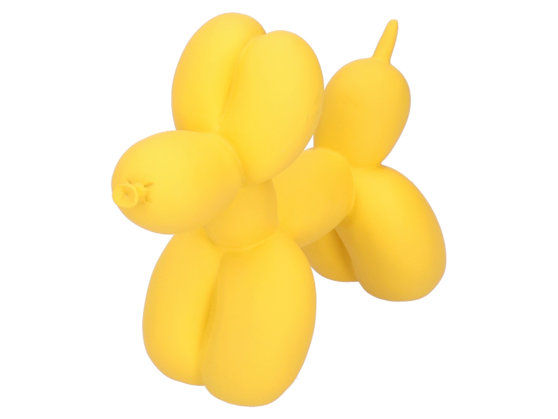 Estátua de Cão de Balão em Resina Amarela | S/MARCA