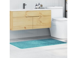 Vidaxl Tapete De Banho Antiderrapante Turquesa 70 X 120 Cm Pp