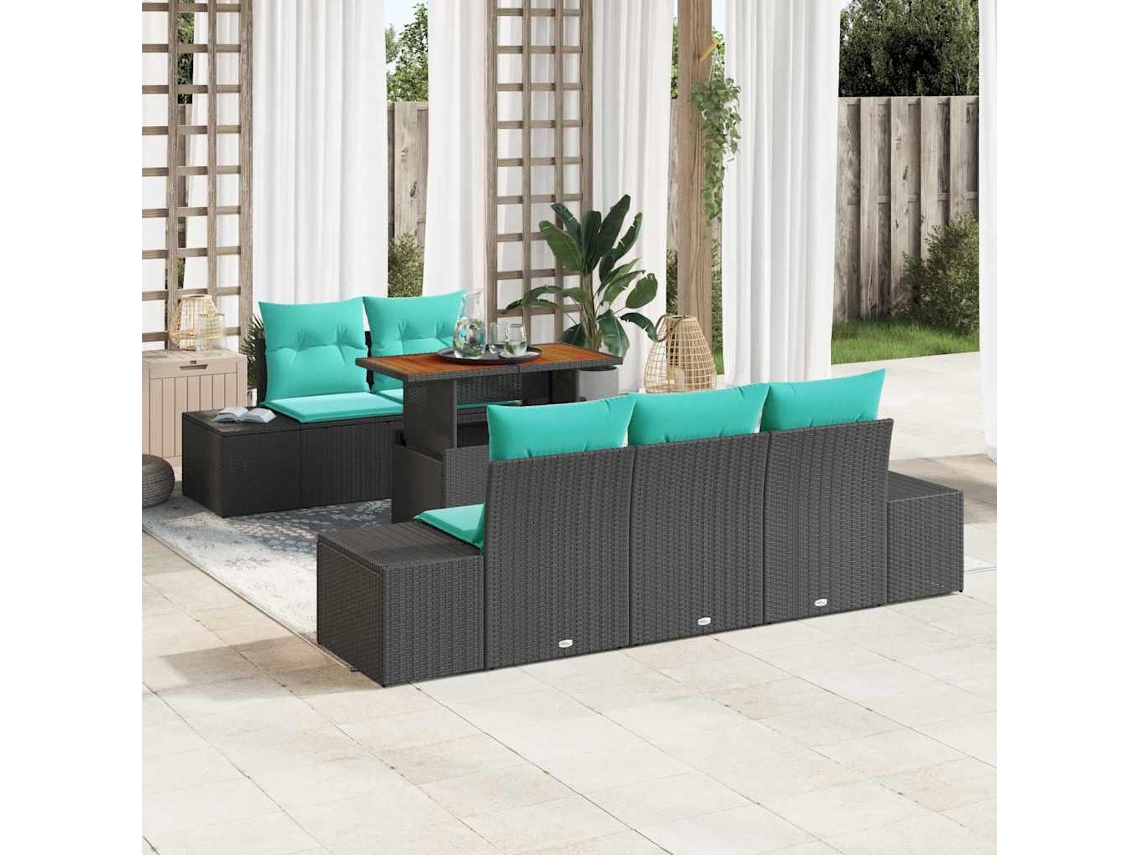 Vidaxl Conjunto De Jantar Para Jardim 6 Unid. 5-número De Lugares