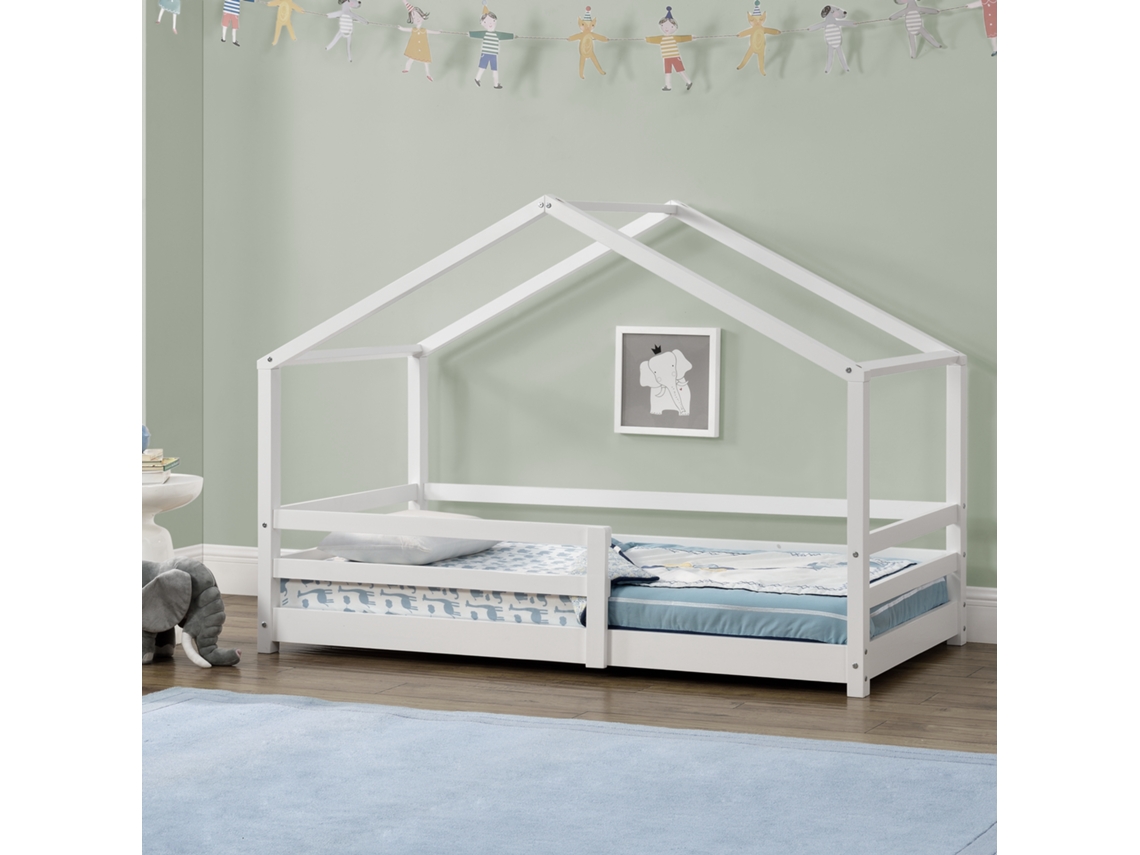 Estrutura de Cama Infantil [EN.CASA] (Branco - Madeira - 70x140 cm)