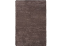 vidaXL Tapete teddy 200x140 cm cinzento-acastanhado