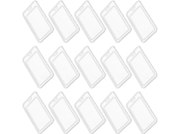 Estojo Porta Crachás Ultechnovo Com 24 Peças Em Plástico Transparente Branco, Resistente À Água E De Alta Transparência