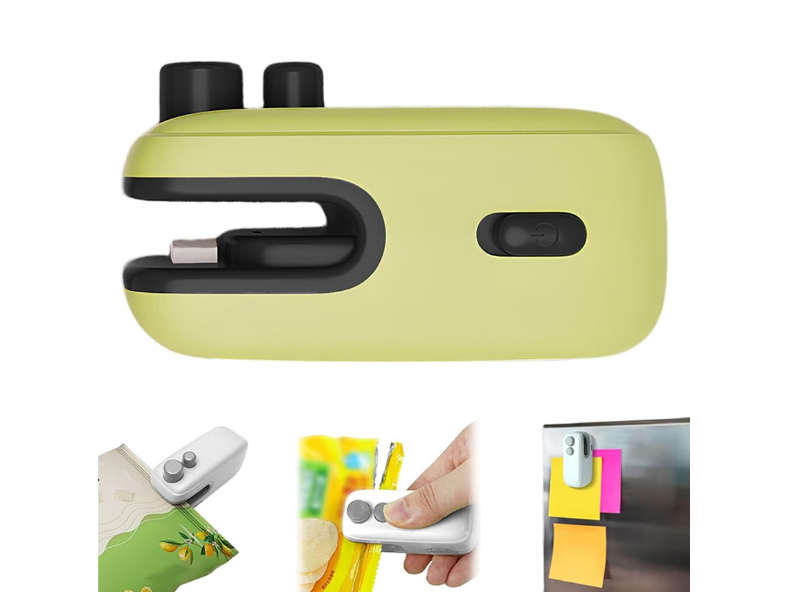 Mini Seladora De Sacos 2 Em 1, Seladora A Vácuo Recarregável Via Usb E Ter Han, Para Selagem E Conservação De Alimentos