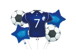 5 Balões Metalizados para Decoração de Festa Aniversário com Tema Futebol Fãshw AQUAFORGE