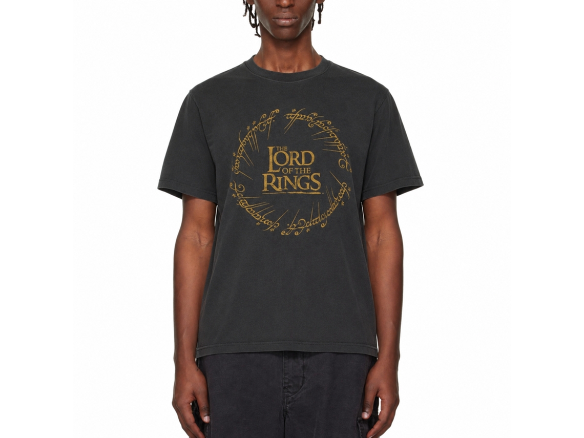Rockinstone Lord Of The Rings One Ring Black T-shirt Size:xxl