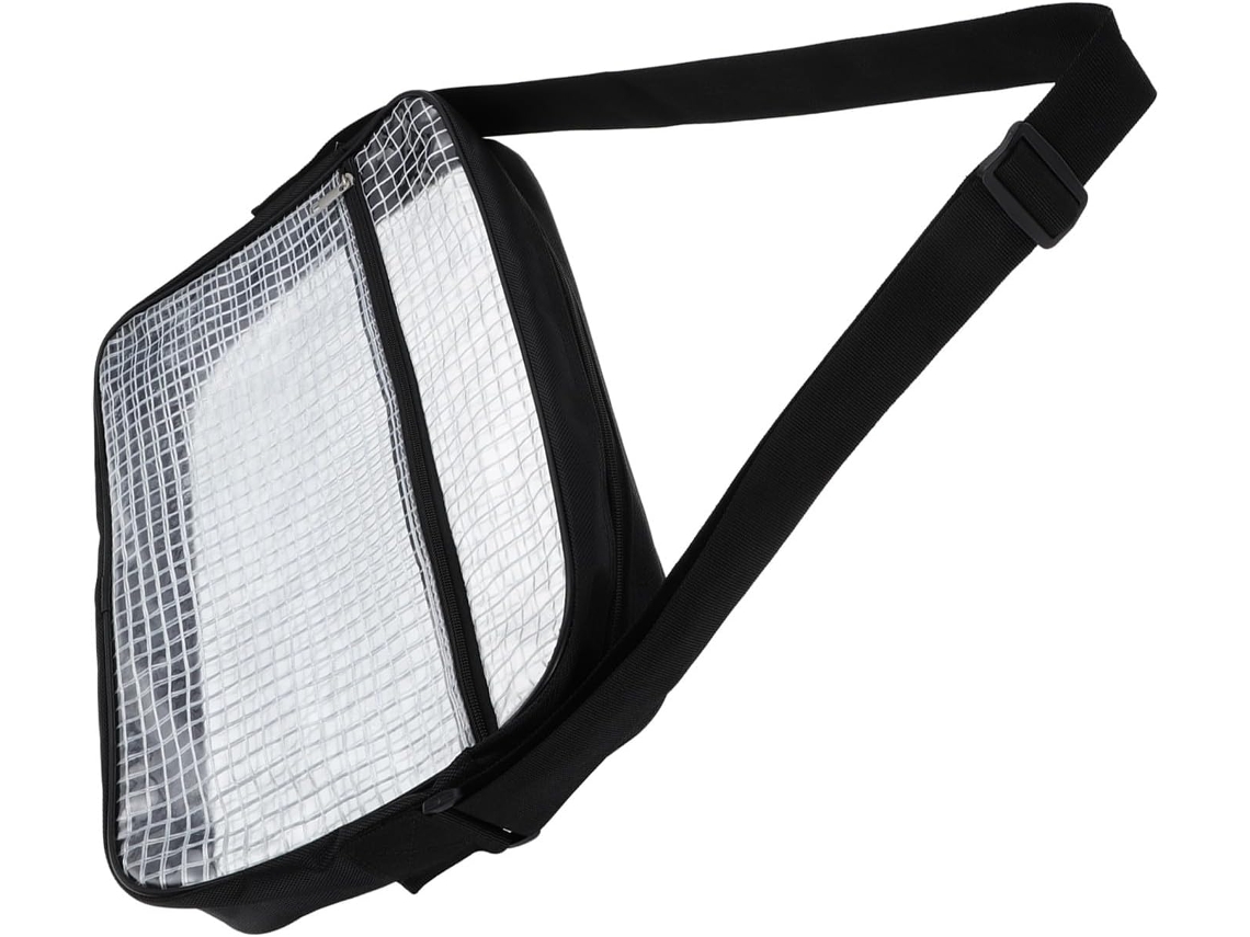 Topbathy Bolsa de Ombro Antiestática Stobaza em Pvc Preto, Grande Capacidade, Design Simples e Elegante, para