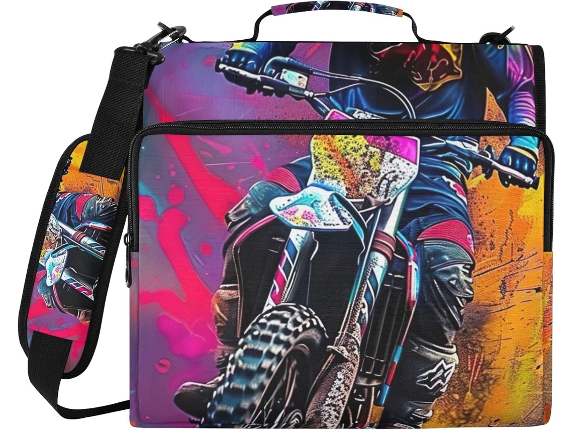 Organizador De Bolsa Ciclismo Com Zíper E Compartimento Laptop, Resistente À Água, Ideal Escola E Trabalho