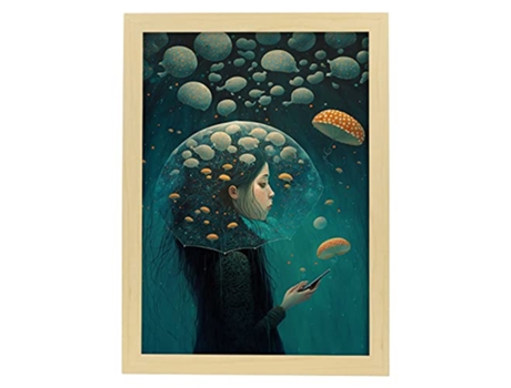 NACNIC Medusa Posterus No Surrealismo Cinematográfico Ilustrações E Gravuras De Desenhos Animados Abstratos E Artísticos Para A3 Wood Marcos