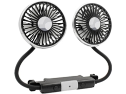 Ventilador De Carro Com Duas Cabeças, 12v, Resfriamento A Ar Com Duas Cabeças Via Usb, Interruptor Independente, 3 Velocidades