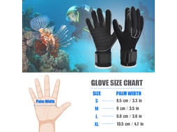 Luvas de Mergulho Neoprene 3mm Anti derrubamento para Snorkeling Business