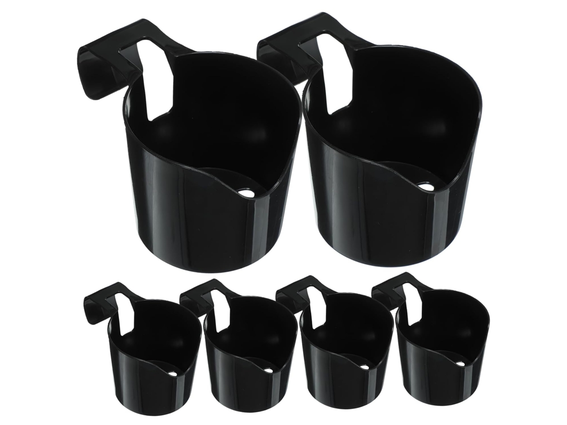 Suporte Para Copos De Piscina, Conjunto De 6 Peças, Em Plástico, Com Gancho, Ideal Para Piscinas E Bares Suporta Copos