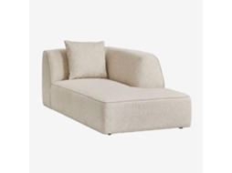 Sklum Módulo Chaise Longue Direito Para Sofá Modular Estofado Cardea Poliéster                       Bouclé Creme Bege