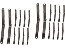 20 Peças De Metal Vintage Para Caixas Madeira Portas Armários.