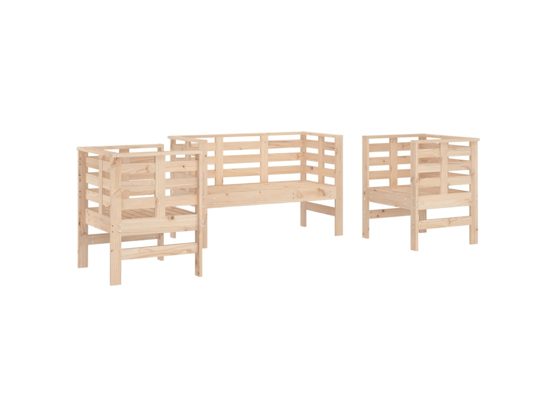 Garden Lounge Set, Garden Lounge Sets Vidaxl Marrom Madeira De Pinho (n/a)