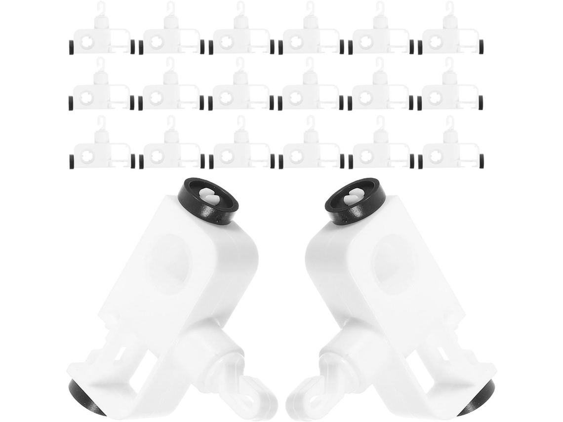 Kit De Reparo Jojofuny Com 24 Peças Para Persianas Verticais, Plástico Branco, Ganchos Resistentes Para Janelas De