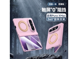 Capa Para Celular Huawei Pura X Max Collectors Edition (rosa De Alta Definição) Com Suporte Giratório, Dobradiça Magnética