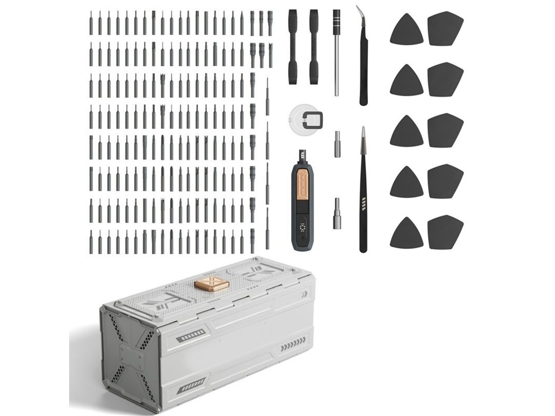 Yuru kit de Chaves de Fenda Manual Multifuncional 180 em 1 com Aço Liga e Abs para Reparos em Laptops