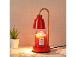 Rebe-lâmpada Calientevelas Hogar Ajustável Com Base De Ferro Lâmpada De Mesa Aromática Plug Us Vermelha (envia 2 Lâmpadas)
