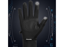 Xl Golovejoy Luvas Quentes Resistentes Vento Tela Sensível Toque Forradas Veludo Resistentes Desgaste Ciclismo Direção Corrida Caminhadas