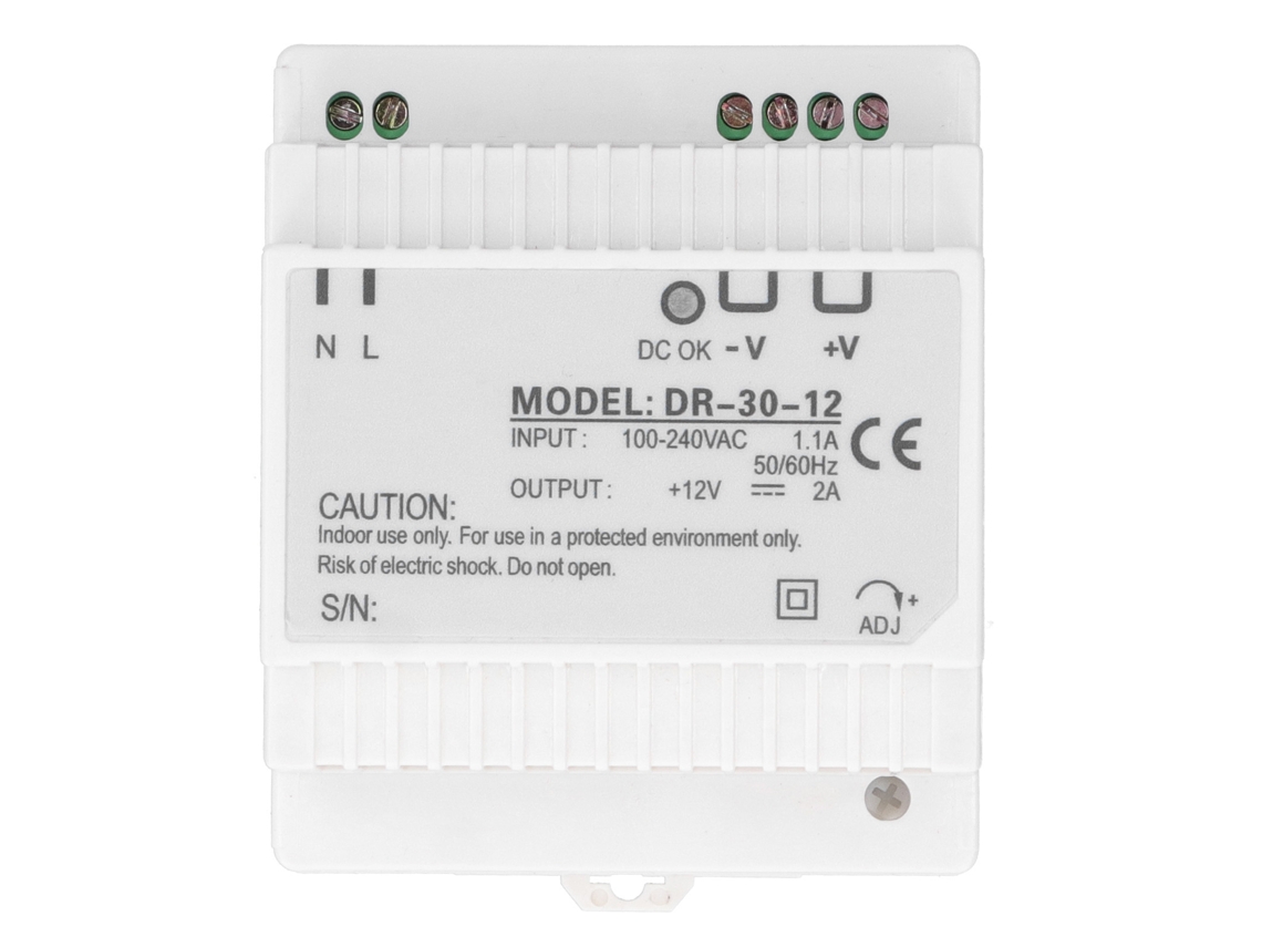Fonte de Alimentação Chaveada Dinrail Berm Dr3012 12V 2A | S/MARCA