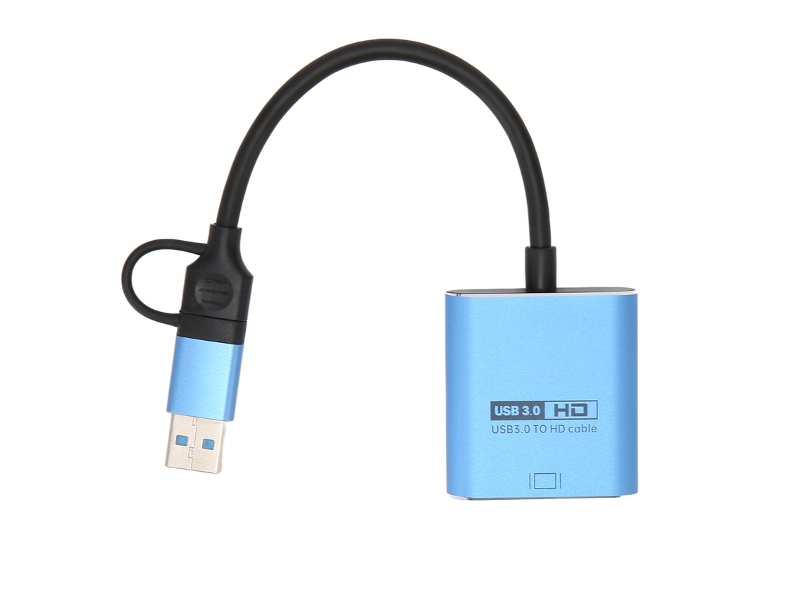 Adaptador USB para interface multimídia HDMI com driver flash integrado, USB 3.0 CHABERLU
