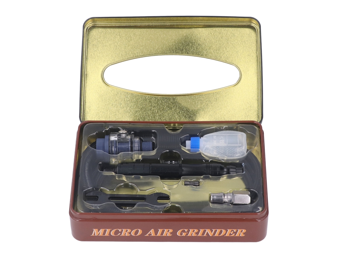 Kit De Mezcladora De Aire De 1/4 Polegada Herramienta De Polimento E Gravura Neumática De Alta Velocidade Portátil