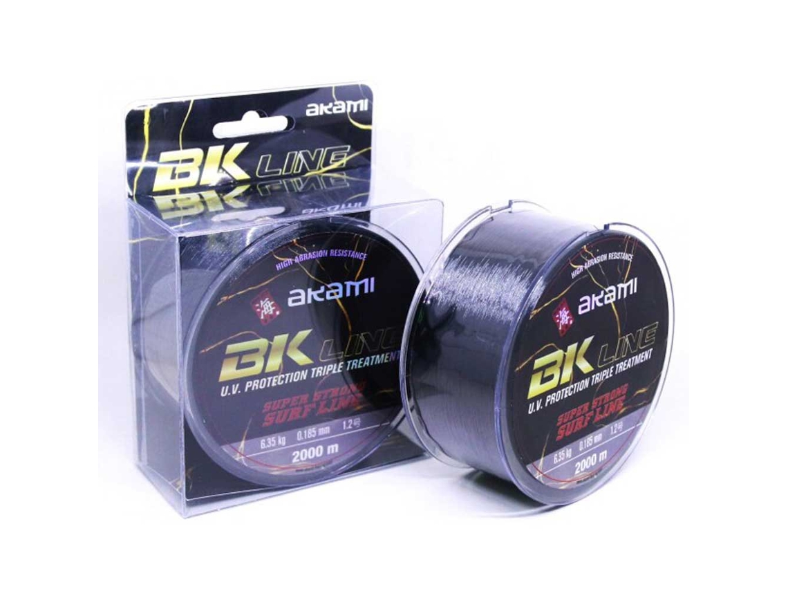 Monofilamento Bk-Line 2000 M Preto 0.185 Mmakami