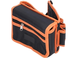 Bolsa de cintura reforçada para ferramentas Aqxreight, em tecido Ox 600d, com cinto, grande capacidade para empreiteiros.