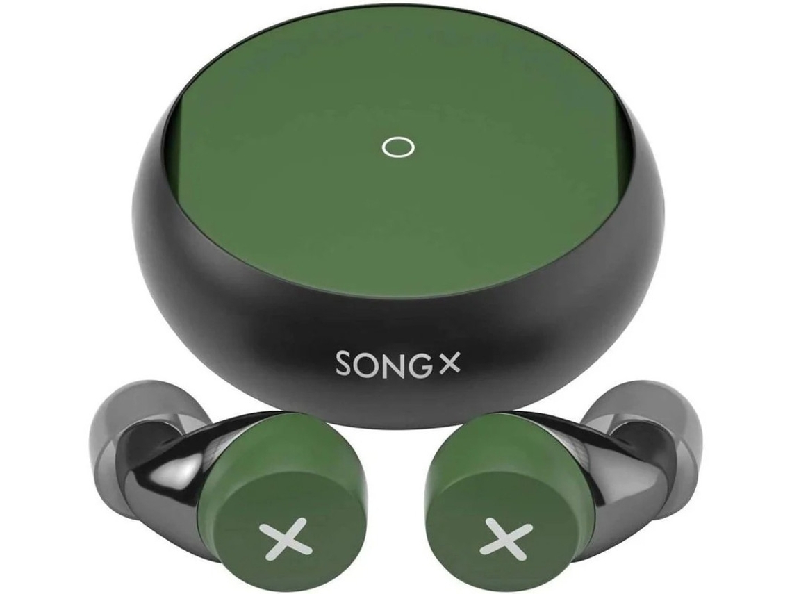 Auriculares Bluetooth True Wireless Sx06 (in Ear - Microfone - Noise Cancelling - Verde)