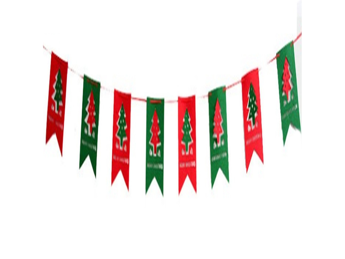 Laxiscreed Bandeira Natal Com Laços Para Decoração De Festa E Celebrações Natalícias