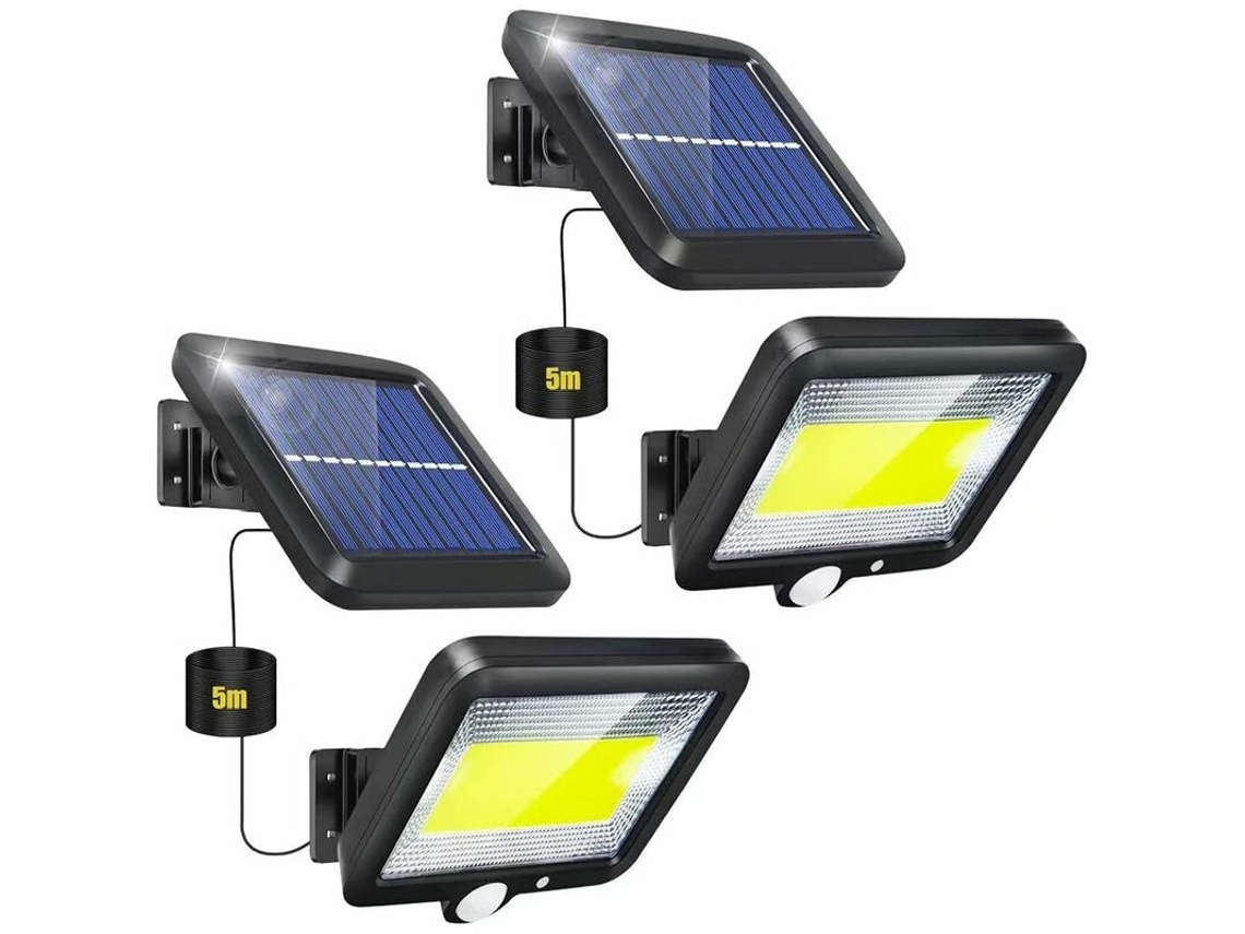 1 Lâmpada Solar Externa, Lâmpada Solar Externa com Sensor de Movimento L Brilvibera