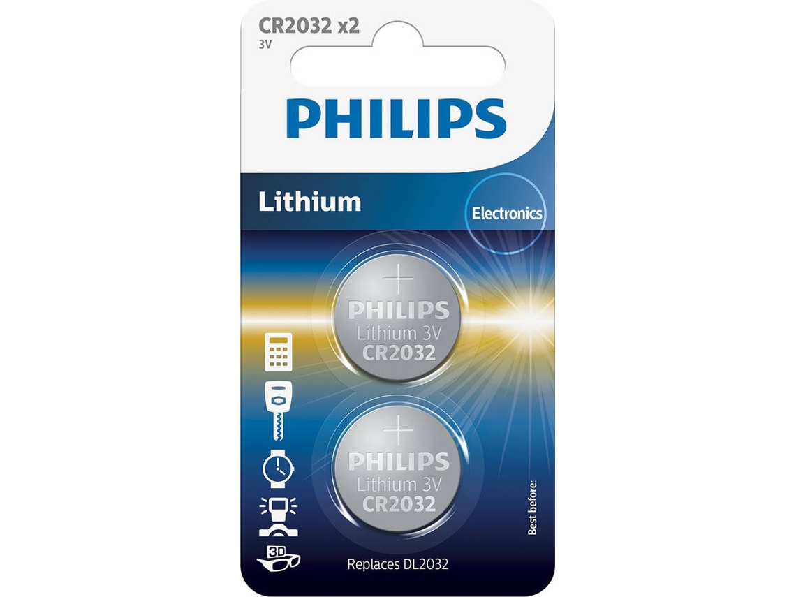 Pilhas PHILIPS CR2032P2/01B