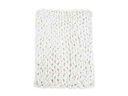 Manta de Sofá Plush Grosso Tejido Quente Macia Grande Branco 100*120cm