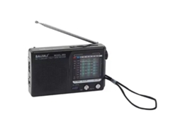 Mini Rádio Fm Kk9, Rádio de Bolso Portátil MDUG (preto)
