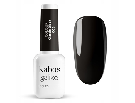Verniz Híbrido Uv Led Kabos Gelike 005 Preto Clássico 8 Ml